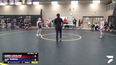 98 lbs Round 1 - Aubrey Hoveland, Riverhawk Wrestling Club vs Alex Tenborg, Iowa