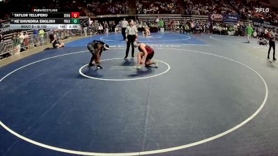 G 132 lbs Champ. Round 1 - Taylor Tellifero, Central - B.R. Girls vs Ke`Shundria English, Parkway Girls