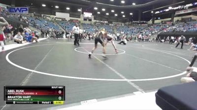 84 lbs Cons. Round 4 - Abel Rusk, South Central Punishers vs Braxton Hart, Hays Wrestling Club