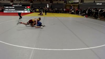 130 lbs Champ. Round 1 - Eric Schmidt, Wabasso vs Abel Fuller, Forest Lake