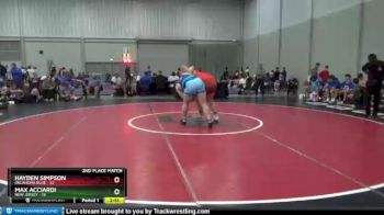 285 lbs 2nd Place Match (16 Team) - Hayden Simpson, Oklahoma Blue vs Max Acciardi, New Jersey