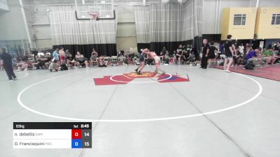 63 kg Rr Rnd 3 - Nick Debellis, Empire Wrestling Academy vs Darien Francisquini, Prime Wrestling Club Black