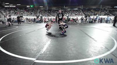70 lbs Consi Of 16 #2 - Clayton Merrell, Mannford Pirate Youth Wrestling vs Knox Wilson, Rough Riders