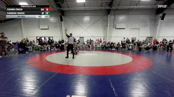 65 lbs Rr Rnd 1 - Cohen Finch, Backyard Brawlers Black ES vs Carson Vance, Morris Fitness Black ES