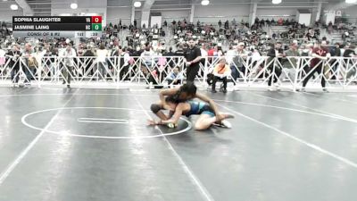 132 lbs Consi Of 8 #2 - Sophia Slaughter, VA vs Jasmine Laing, NC