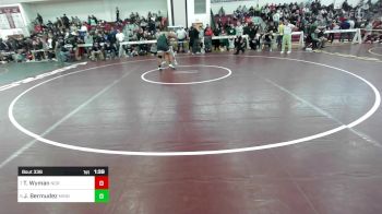 285 lbs Consi Of 4 - Tj Wyman, Norwood vs John Bermudez, Minnechaug