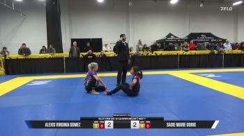 Sadie Marie Durio vs Alexis Virginia Gomez 2026 Pan IBJJF Jiu-Jitsu No-Gi Championship