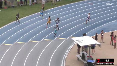 Youth Boys' 200m, Finals 13 - Age 11