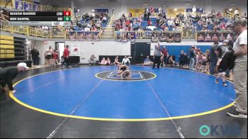 64 lbs 3rd Place - Mason Madrid, Lincoln Christian vs Ben Bartel, Bartlesville Wrestling Club