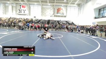 124 lbs Champ. Round 1 - Andrew Aparo, Victor Wrestling Club vs Luke Dakin, Club Not Listed