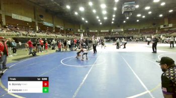 54 lbs Final - Azerijah Bonney, Pomona Elite vs Joaquin Vasquez, Duran Elite