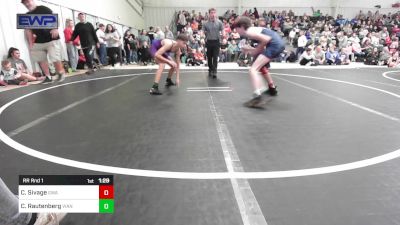 106 lbs Rr Rnd 1 - Caden Sivage, Greenwood Wrestling Academy vs Carlos Rautenberg, Vian Wrestling Club