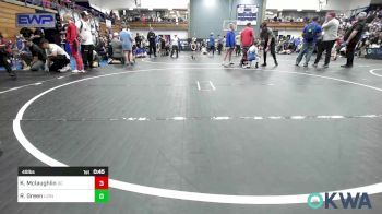 49 lbs Semifinal - Kaiden Mclaughlin, Del City Little League vs Ryker Green, Lions Wrestling Academy