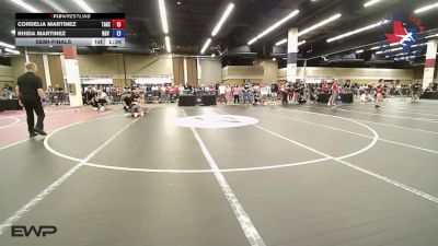 100 lbs Semifinal - Cordelia Martinez, Takedown-City Wrestling vs Rhida Martinez, RGV Wrestling Club
