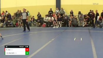 90 lbs Cons. Round 2 - Dominick Mariotti, STMA vs Kiptyn Cox, Immortal Athletics WC