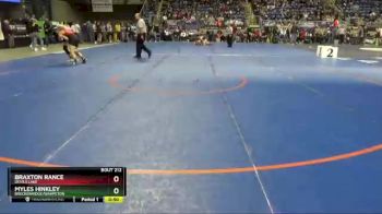 160 lbs Cons. Round 1 - Braxton Rance, Devils Lake vs Myles Hinkley, Breckenridge/Wahpeton