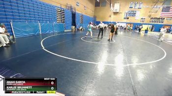 145lbs Champ. Round 3 - Anahi Garcia, Moses Lake (Girls) vs Karlee Brummett, Spanaway Lake (Girls)