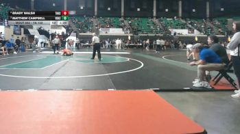 7A 132 lbs Semifinal - Matthew Campbell, Vestavia Hills vs Brady Walsh, Thompson HS