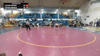 110 lbs 1st Place Match - Peyton Arnhold, Shoshoni vs Allison LeBlanc, Powell