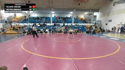 110 lbs 1st Place Match - Peyton Arnhold, Shoshoni vs Allison LeBlanc, Powell