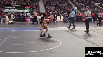 73 lbs Quarterfinal - Rhett Crowther, Smoky Valley vs Kyran Irving, Plainville Kids