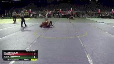 D3-144 lbs Cons. Round 2 - Blake Peasley, Belding Area HS vs Cody Ueberroth, Swan Valley HS