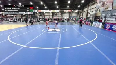 175 lbs Champ. Round 1 - Mitchel Wainscott, Powell Wrestling Club vs Holden Hoiness, Billings Wrestling Club