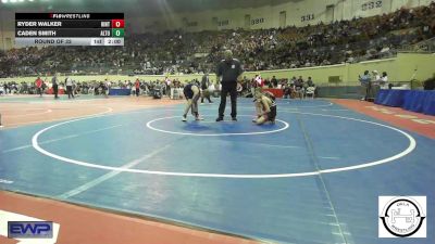 88 lbs Round Of 32 - Ryder Walker, Hinton Comets vs Caden Smith, Altus JH