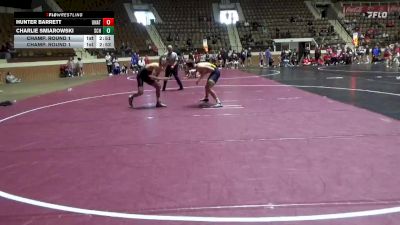133 lbs Champ. Round 1 - Hunter Barrett, Cass High School vs Charlie Smiarowski, University Of Central Florida
