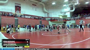 120 lbs Champ. Round 2 - Evan Cryderman, Rick Larsen Wrestling Club vs Ryan Hockaday, Tri West Wrestling Club