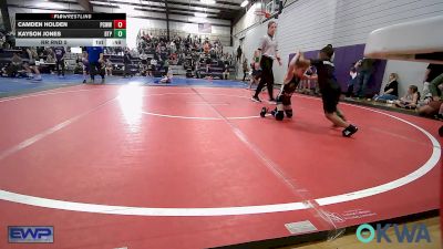 46-49 lbs Rr Rnd 5 - Camden Holden, Ponca City Wildcat Wrestling vs Kayson Jones, Tulsa Blue T Panthers