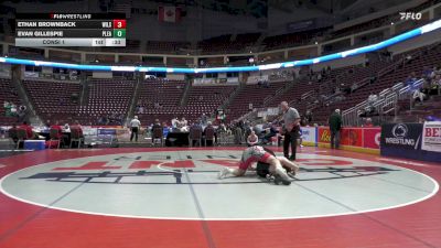 215 lbs Consi 1 - Ethan Brownback, Wilson vs Evan Gillespie, Pleasant Valley