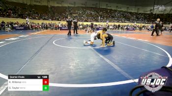 90 lbs Quarterfinal - Knox Rillema, Noble Takedown Club vs Gage Taylor, Broken Bow Youth Wrestling