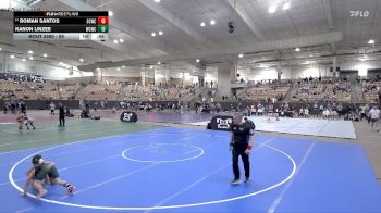 85 lbs Quarterfinal - Roman Santos, Sumner County Wrestling Club vs Kanon Linzee, Williamson County Wrestling Cl