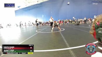 76 lbs Round 1 (4 Team) - Quincy King, Missouri Outlaws vs Heath Maier, Slyfox Silver