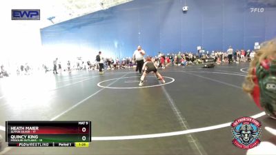 76 lbs Round 1 (4 Team) - Quincy King, Missouri Outlaws vs Heath Maier, Slyfox Silver