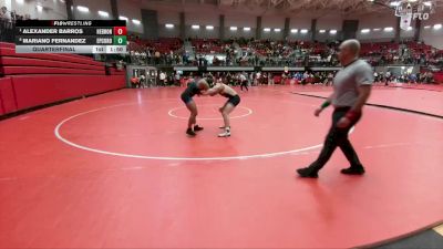 150 lbs Quarterfinal - Alexander Barros, Lewisville Hebron vs Mariano Fernandez, Coronado