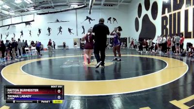 207 lbs Quarterfinal - Payton Burmeister, Alma College vs Tayana Labady, Elmira