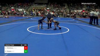 70 lbs Quarterfinal - Lachlan Robideau, STMA vs Chance Dewey, Blue T Panthers