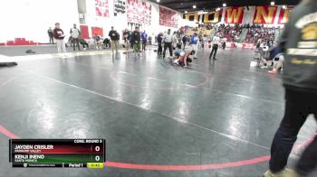 144 lbs Cons. Round 3 - Jayden Crisler, Parhump Valley vs Kenji Ineno, Santa Monica