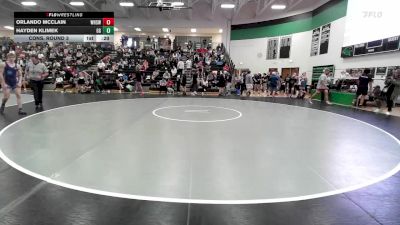 144 lbs Cons. Round 3 - Orlando McClain, Westmoore High School Wrestlin vs Hayden Klimek, GI Grapplers