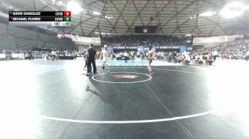 Boys 2A 120 lbs Quarterfinal - David Gonzalez, East Valley (Yakima) vs Michael Flores, Grandview
