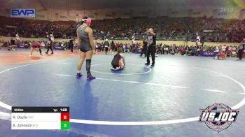 120 lbs Round Of 16 - Reagan Doyle, Cowboy Wrestling Club vs Alexis Johnson, Blaine County Grapplers