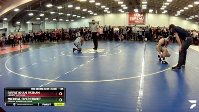 138 lbs Champ. Round 1 - Riffat Khan Pathan, Liberty Mat Club vs Micheal Overstreet, Osprey Wrestling Club