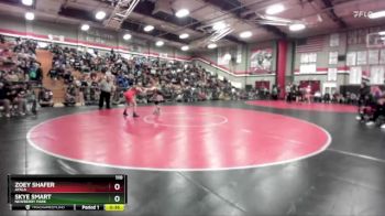 110 lbs Cons. Round 4 - Zoey Shafer, Ayala vs Skye Smart, Newberry Park