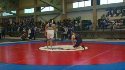 215 lbs Quarterfinal - Noah Aguirre, Sheridan vs Lukas Balfanz, Campbell County