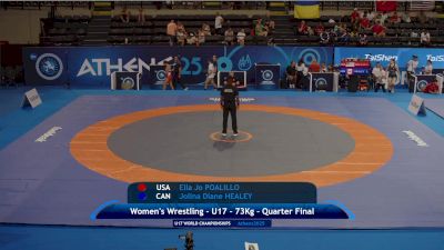 73 kg 1/4 Final - Ella Poalillo, United States vs Jolina Healey, Canada