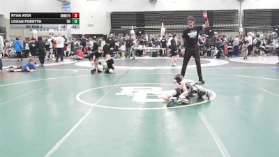 56 lbs Rr Rnd 2 - Ryan Aten, SAVAGE Wrestling Academy - K3 vs Logan Forsyth, Triumph Trained K3
