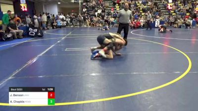 130 lbs Round Of 32 - Jude Benson, University Hawks WC vs Adam Chapkis, Penn Trafford