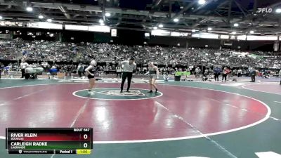 107 lbs Cons. Round 3 - River Klein, Douglas vs Carleigh Radke, LaGrande